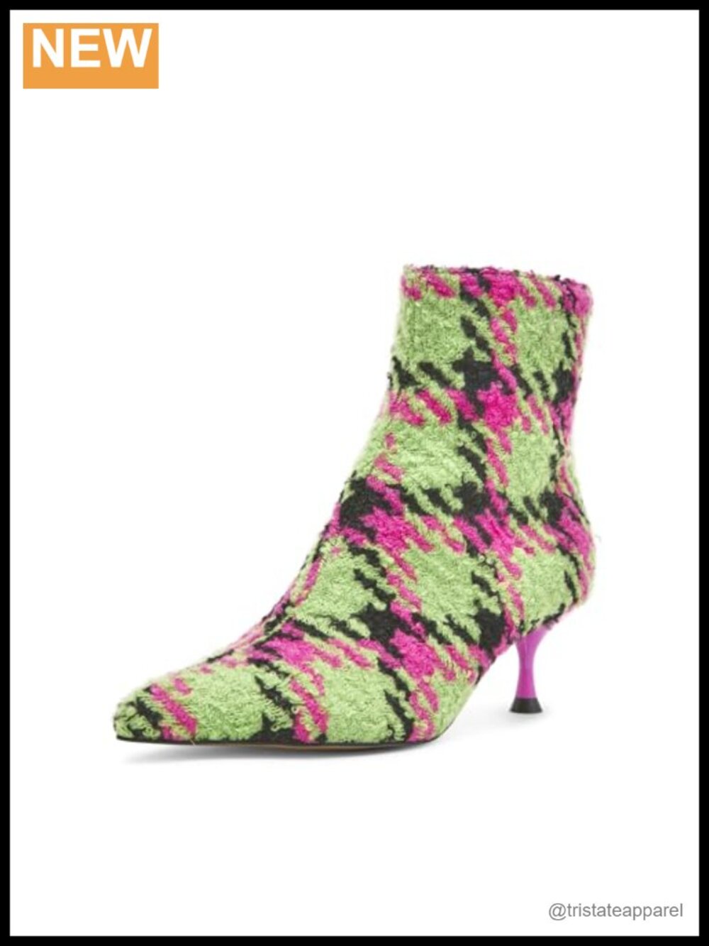 Betsey Johnson Women's Parkker Ankle Bootie Kitten Heel Zip